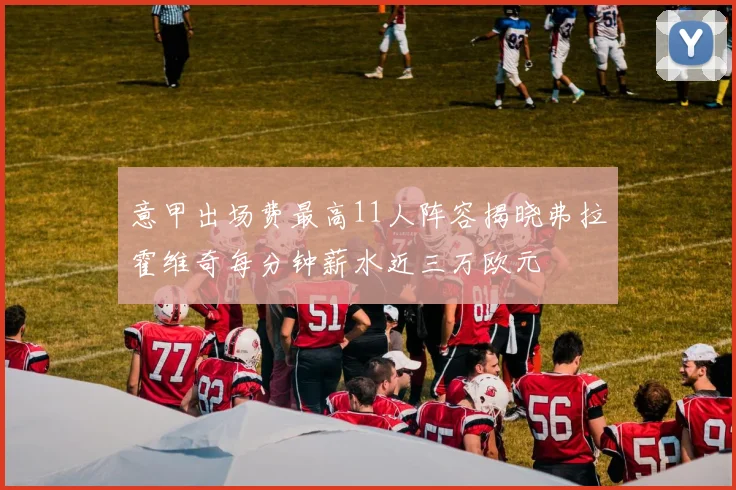 意甲出场费最高11人阵容揭晓弗拉霍维奇每分钟薪水近三万欧元